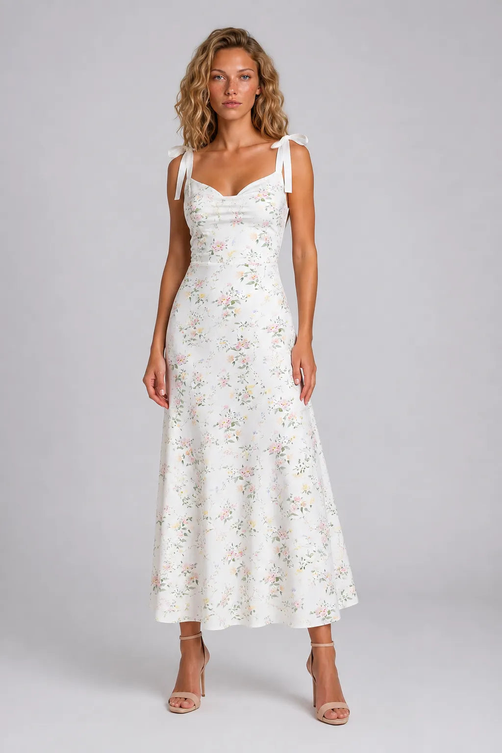 Vestido Midi Branco Isadora