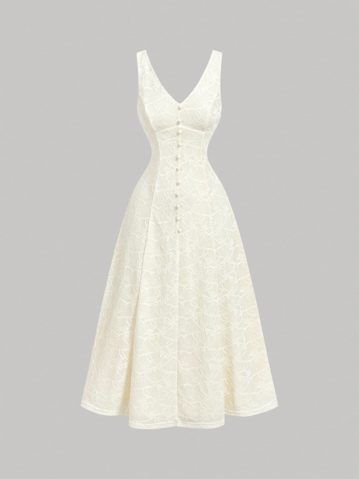 Vestido Midi Branco Oriane
