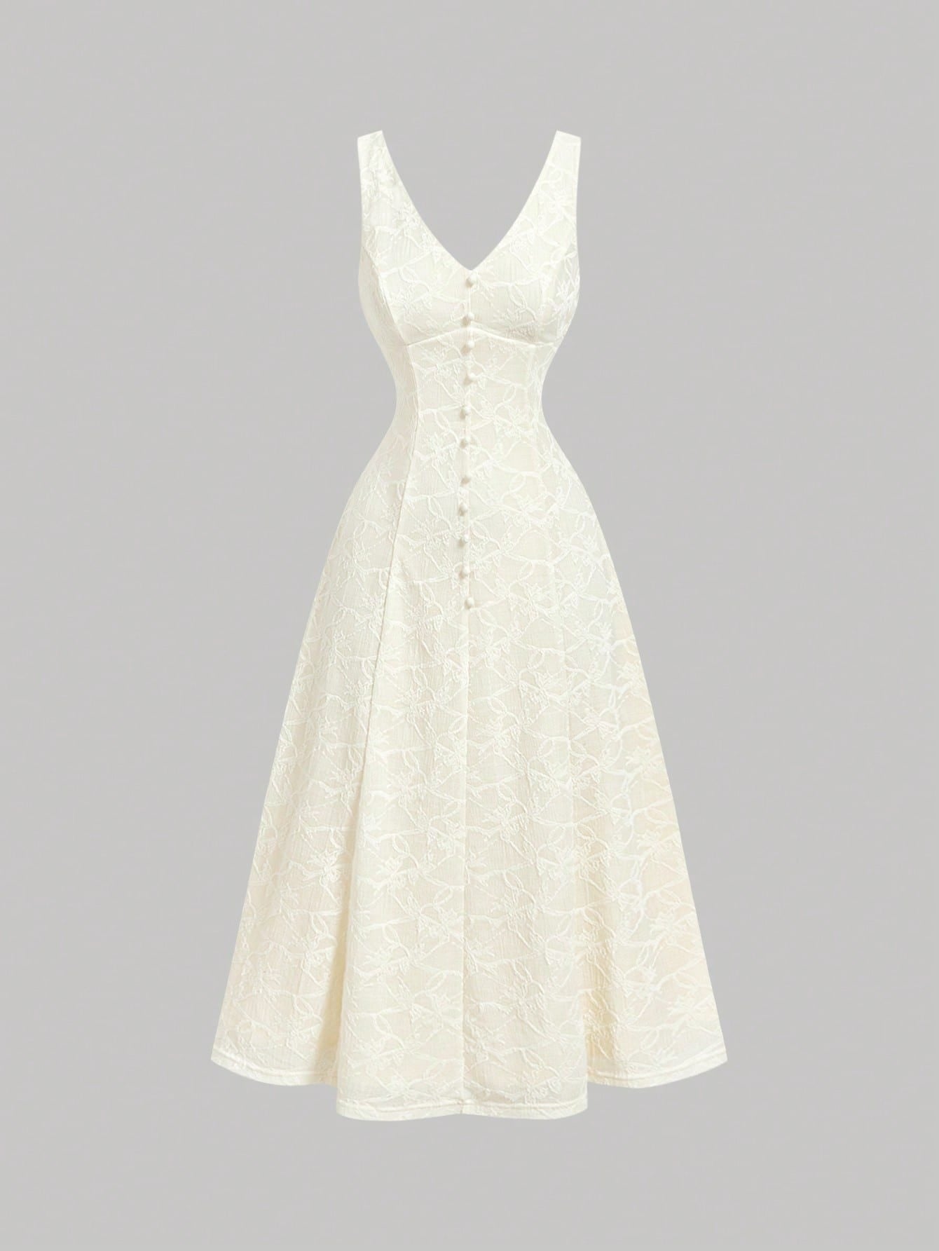Vestido Midi Branco Oriane