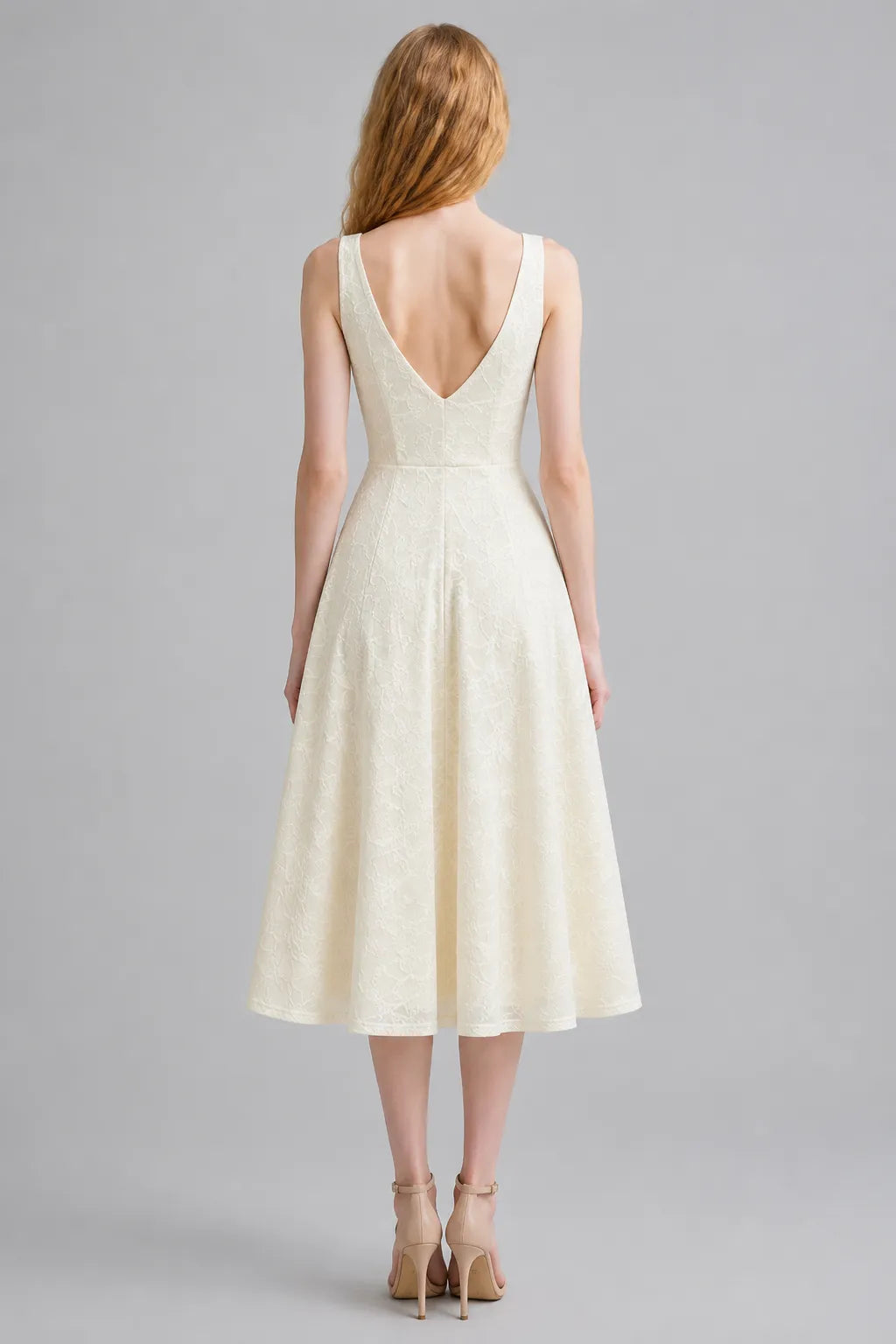 Vestido Midi Branco Oriane