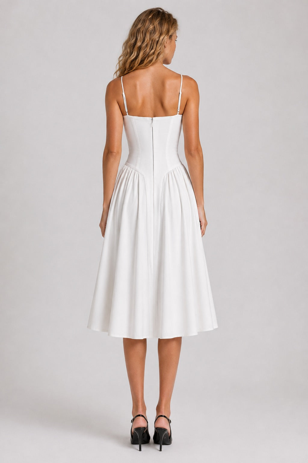 Vestido Midi Branco Samaria