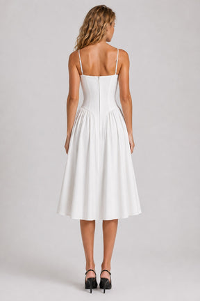 Vestido Midi Branco Samaria