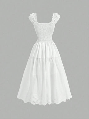 Vestido Midi Branco Victoire