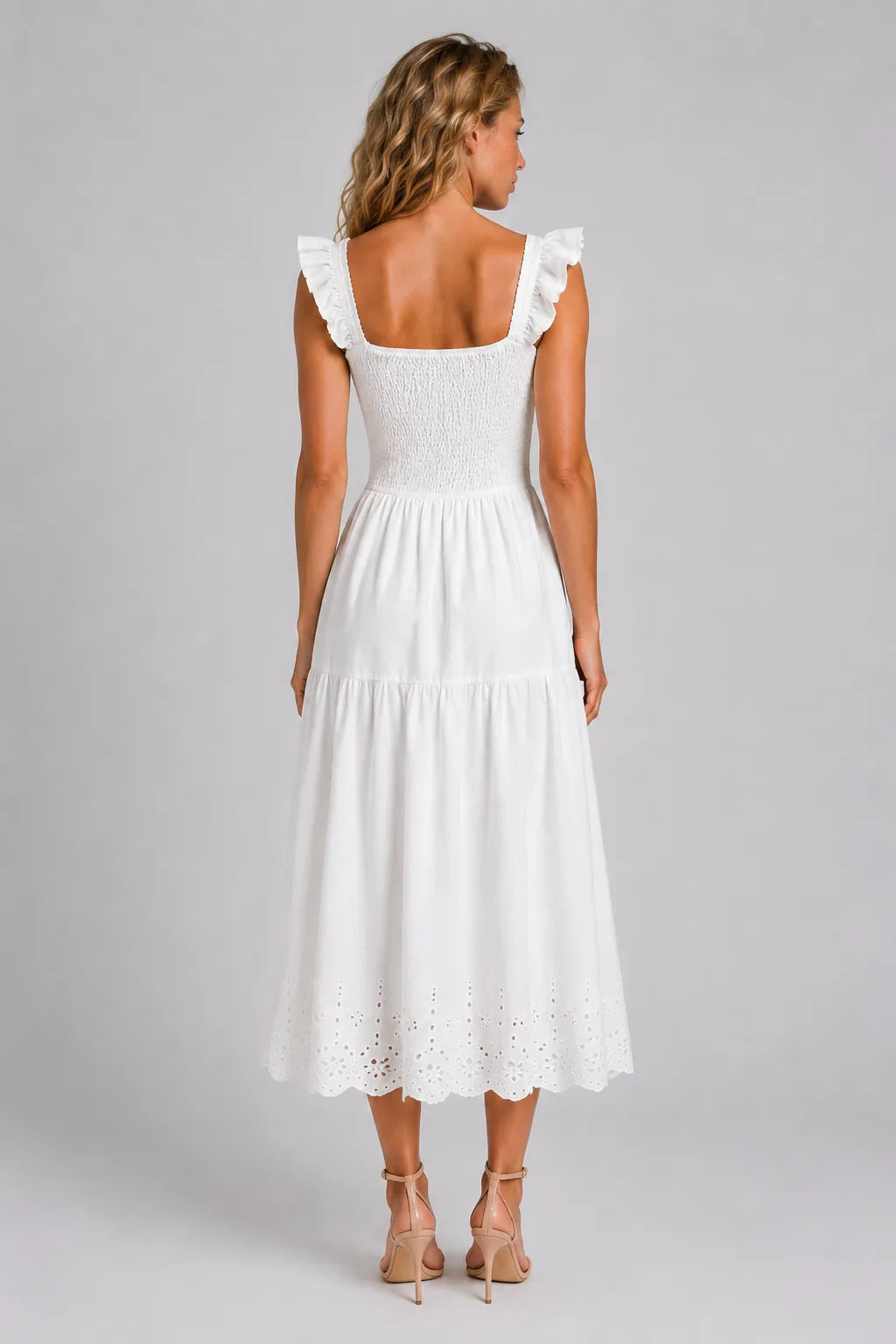 Vestido Midi Branco Victoire