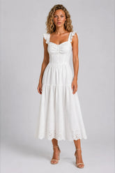 Vestido Midi Branco Victoire