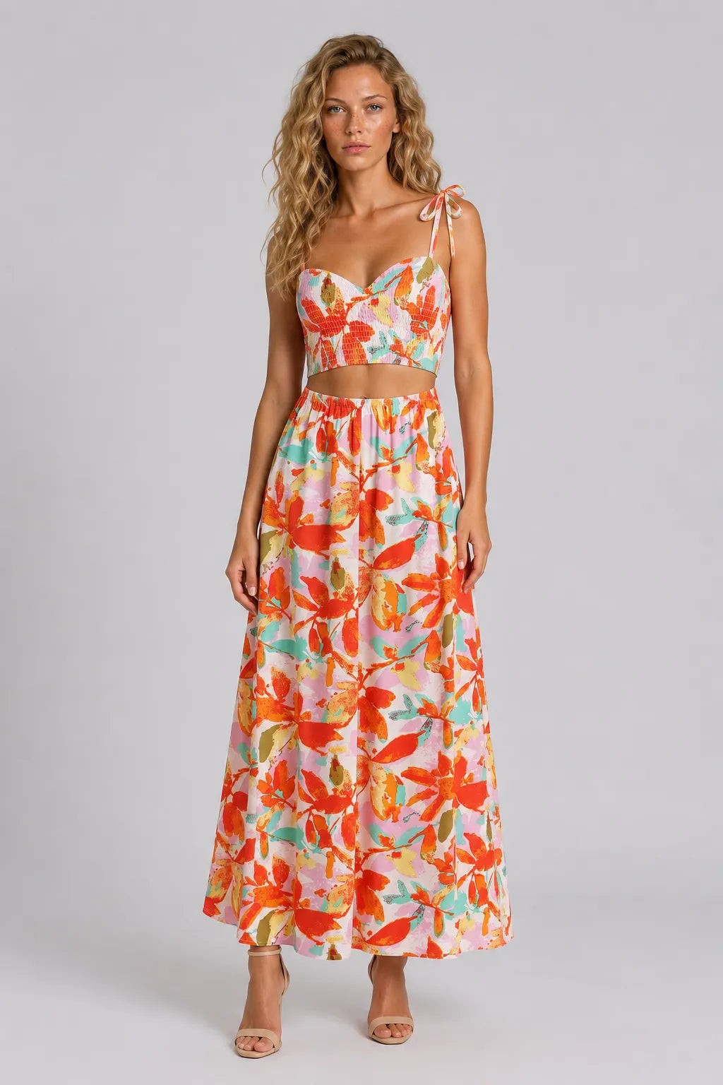 Vestido Midi Floral Giordana