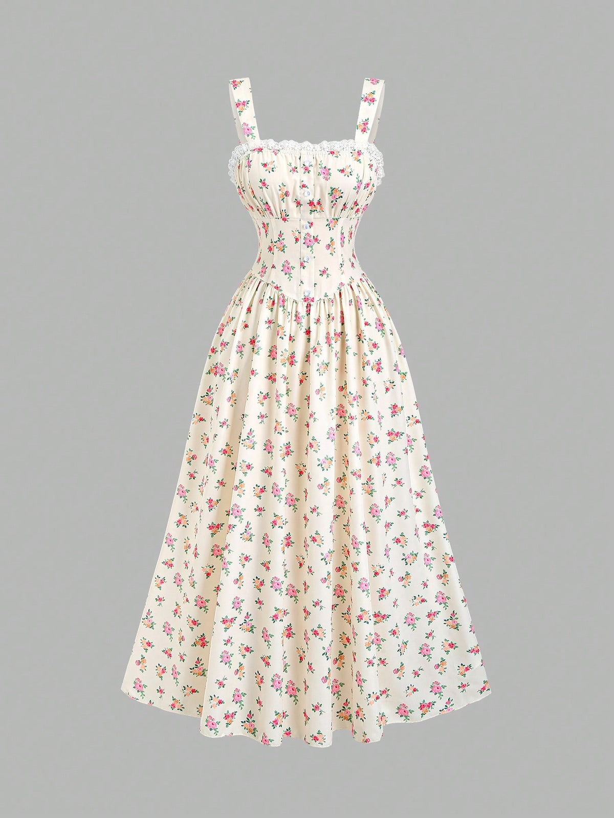 Vestido Midi Floral Samira