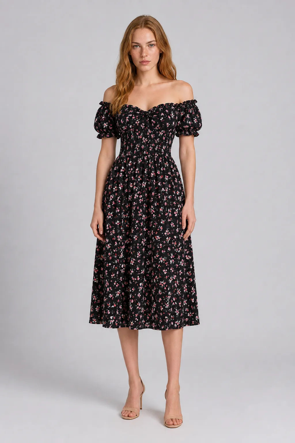 Vestido Midi Floral Ysé
