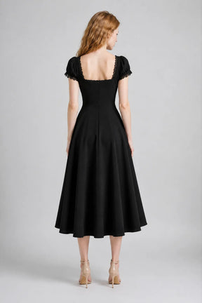 Vestido Midi Preto Amarante