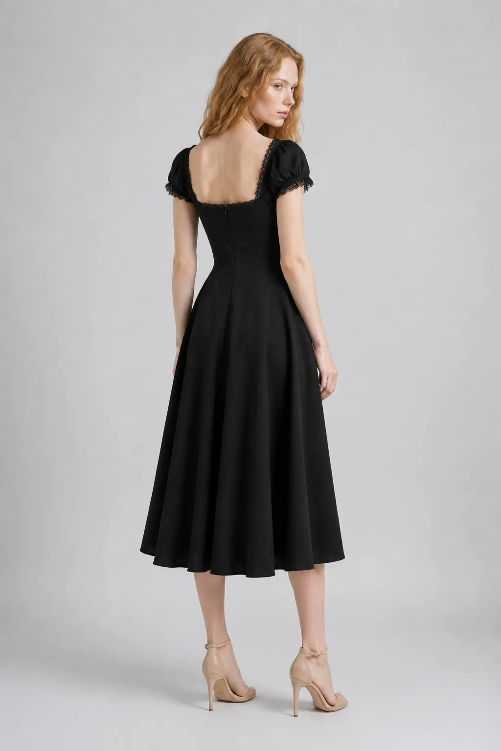 Vestido Midi Preto Amarante