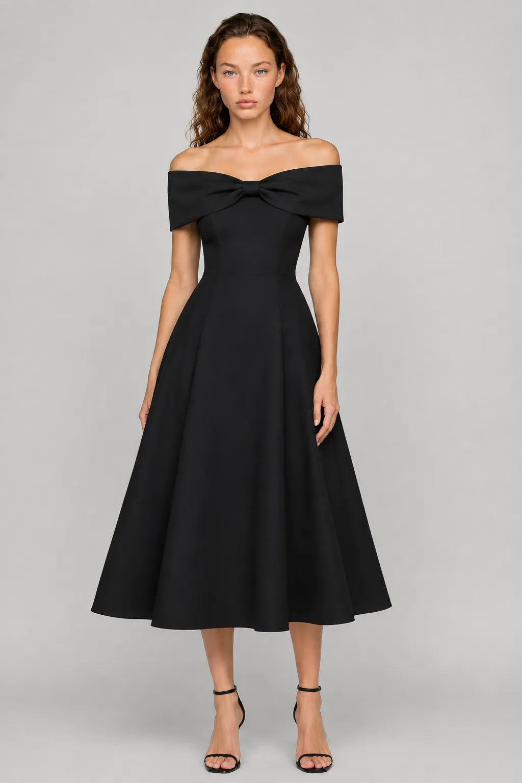 Vestido Midi Preto Anaïs