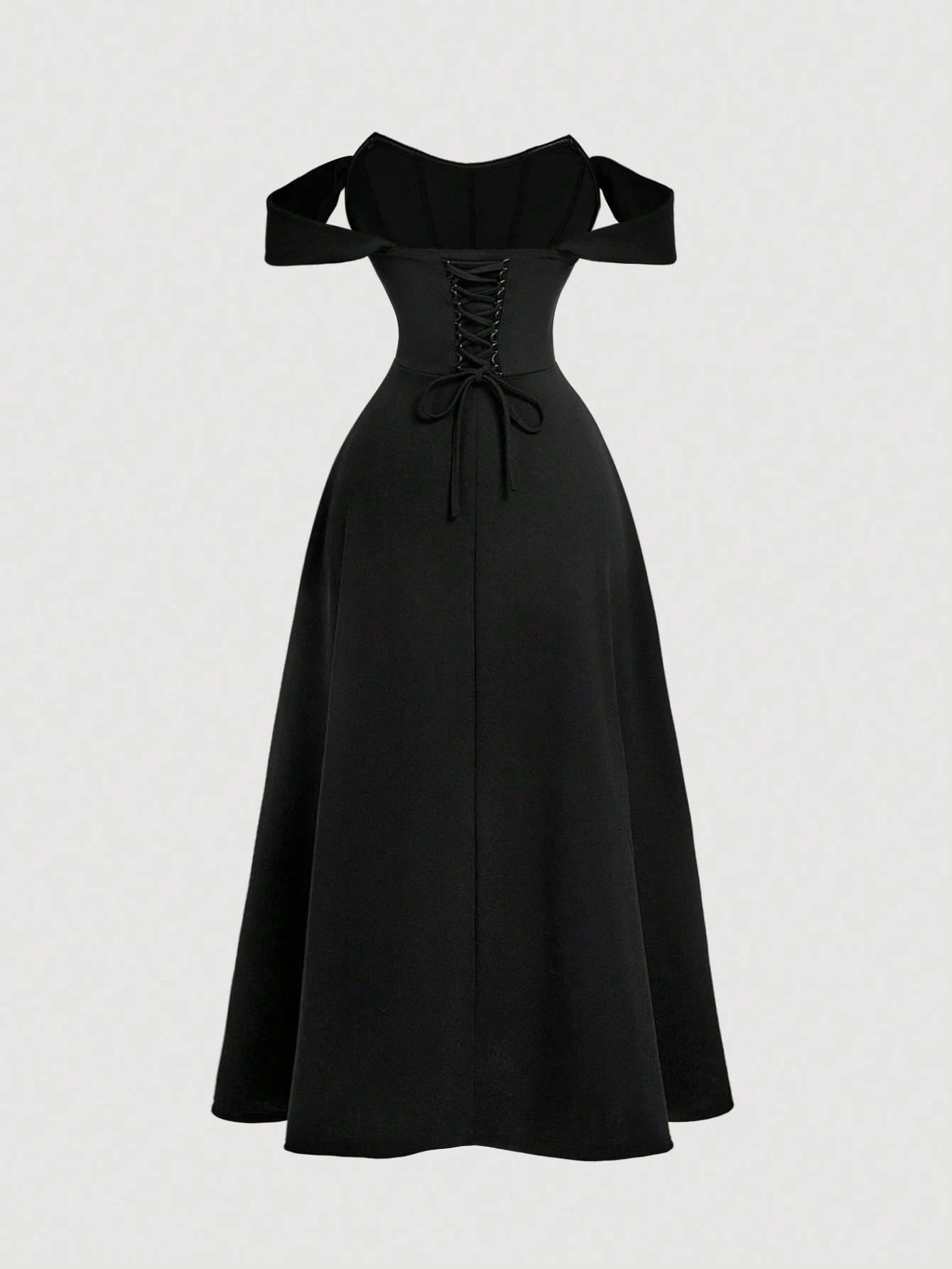 Vestido Midi Preto Celine