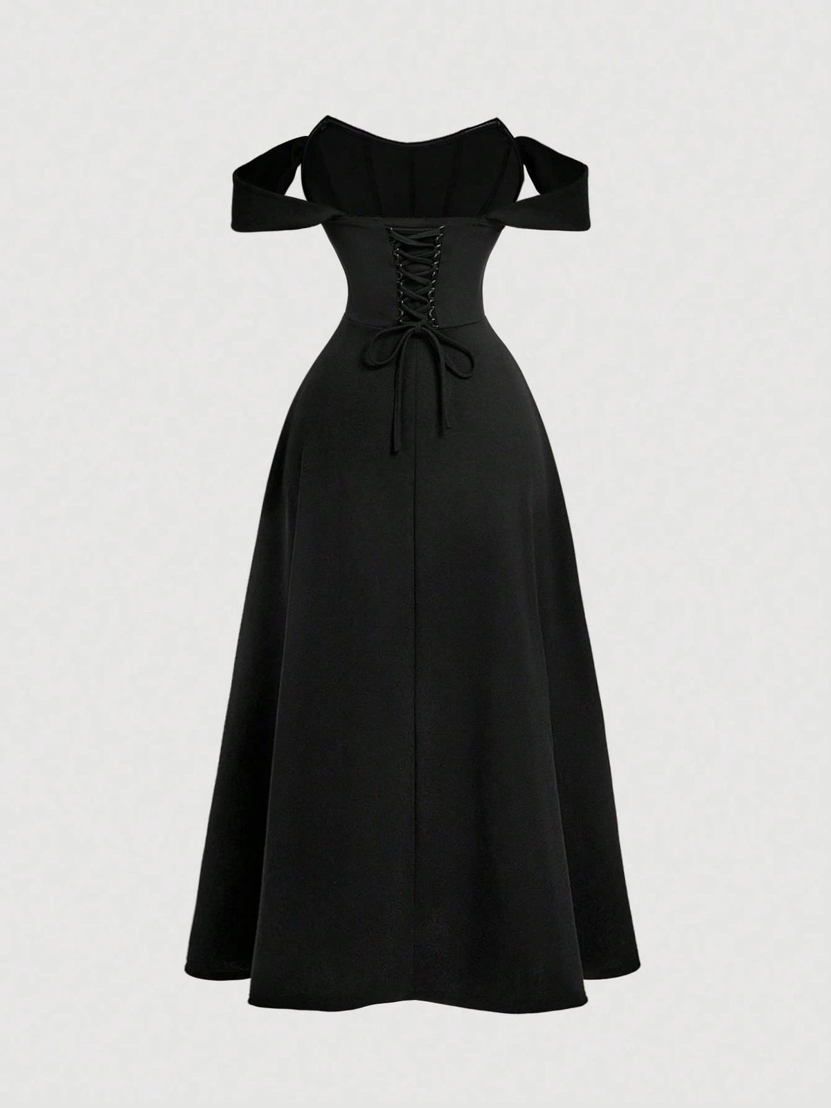 Vestido Midi Preto Celine