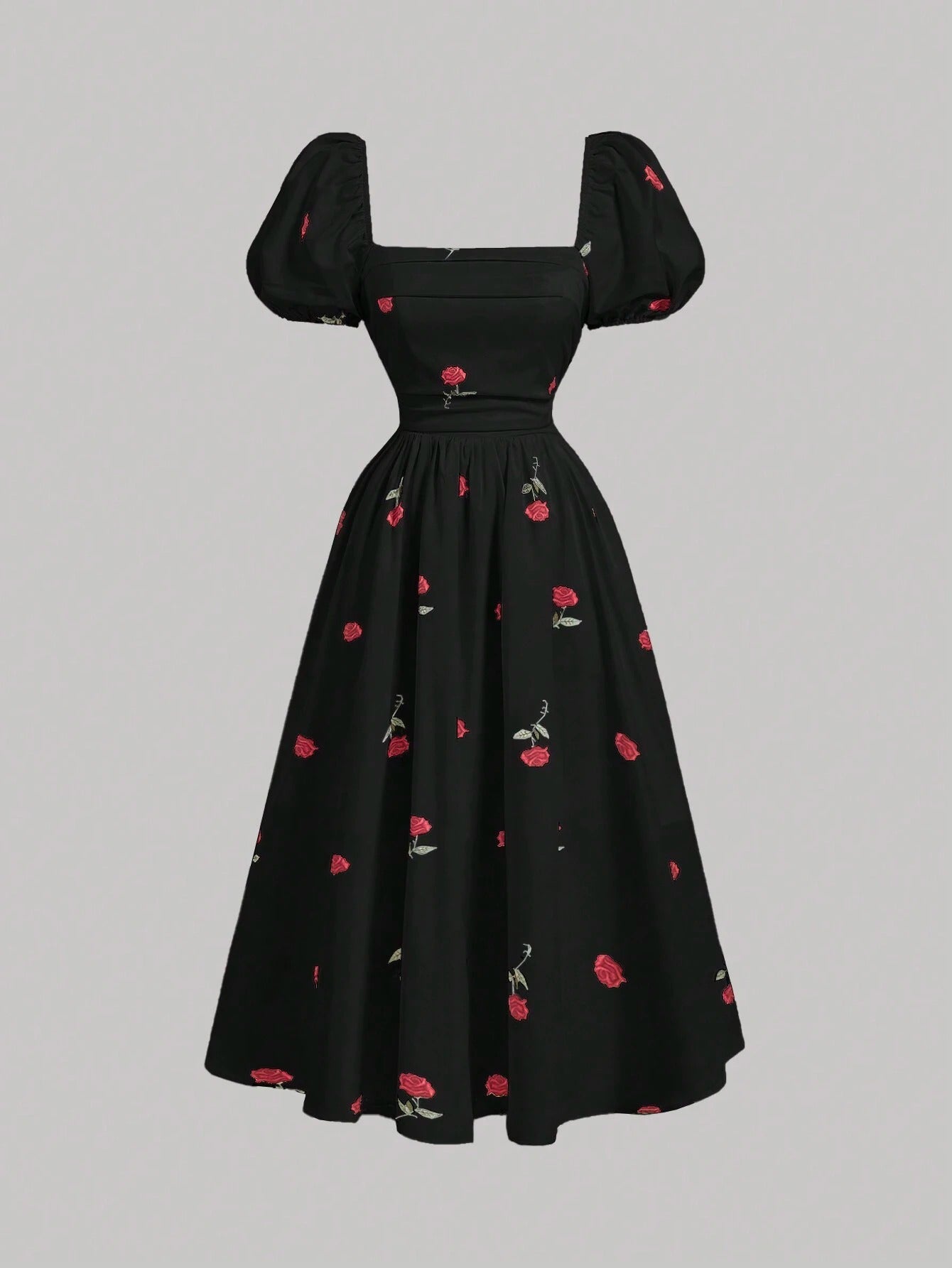 Vestido Midi Preto Élodie