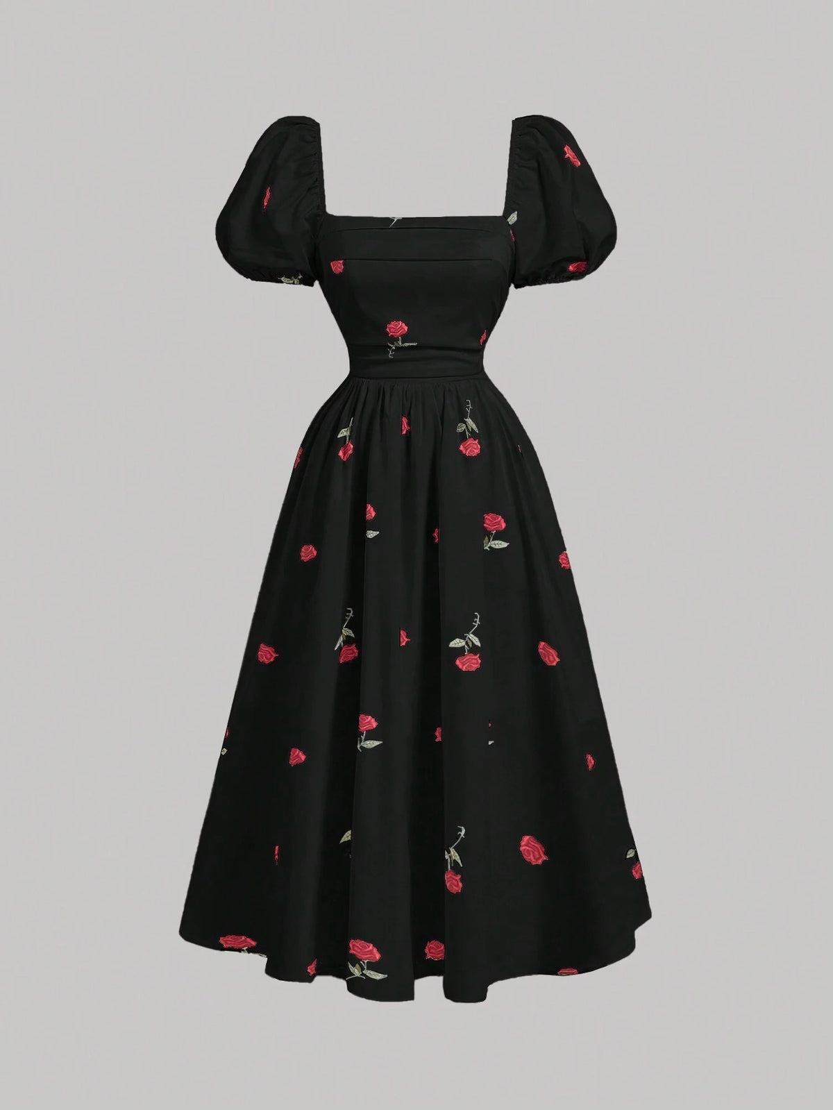 Vestido Midi Preto Élodie
