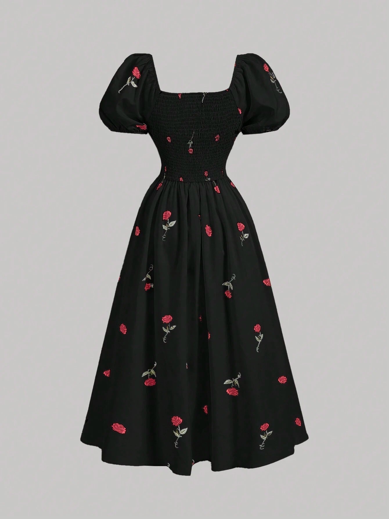 Vestido Midi Preto Élodie