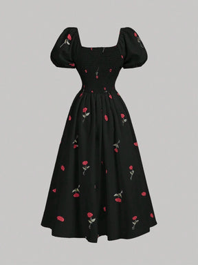 Vestido Midi Preto Élodie