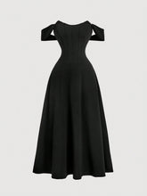 Vestido Midi Preto Elowen