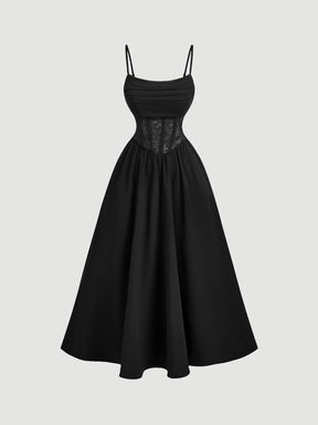 Vestido Midi Preto Evelina