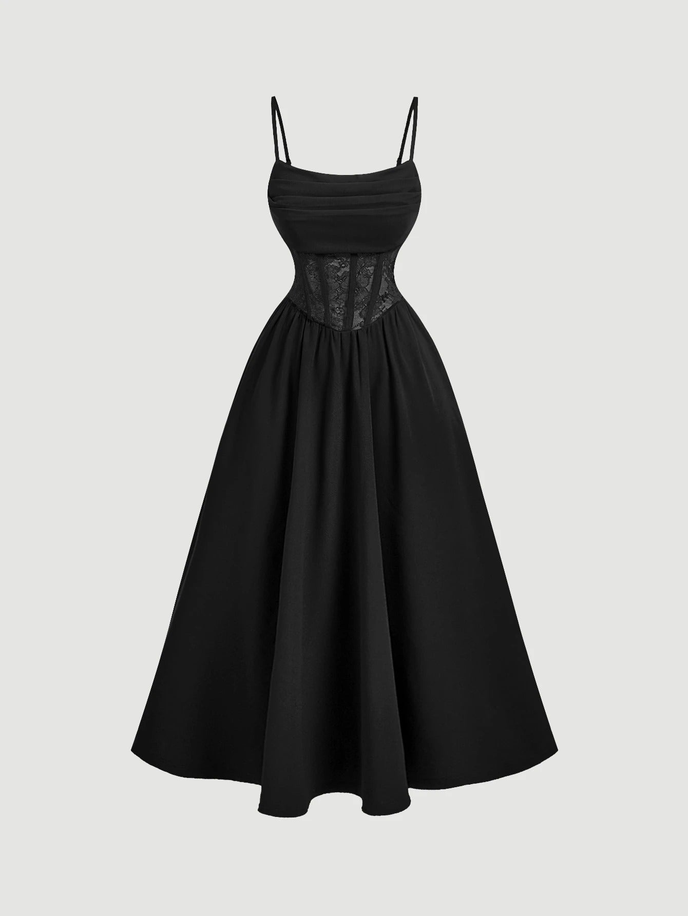 Vestido Midi Preto Isabeau