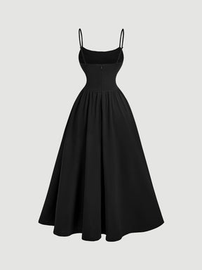 Vestido Midi Preto Isabeau
