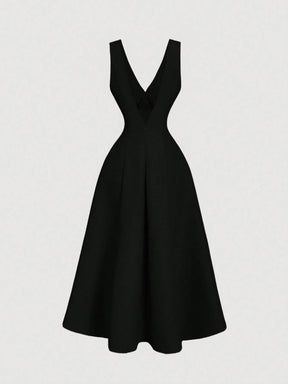 Vestido Midi Preto Lavinia