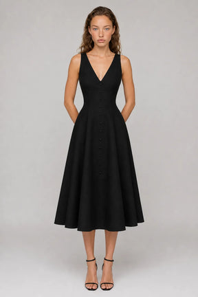 Vestido Midi Preto Lavinia