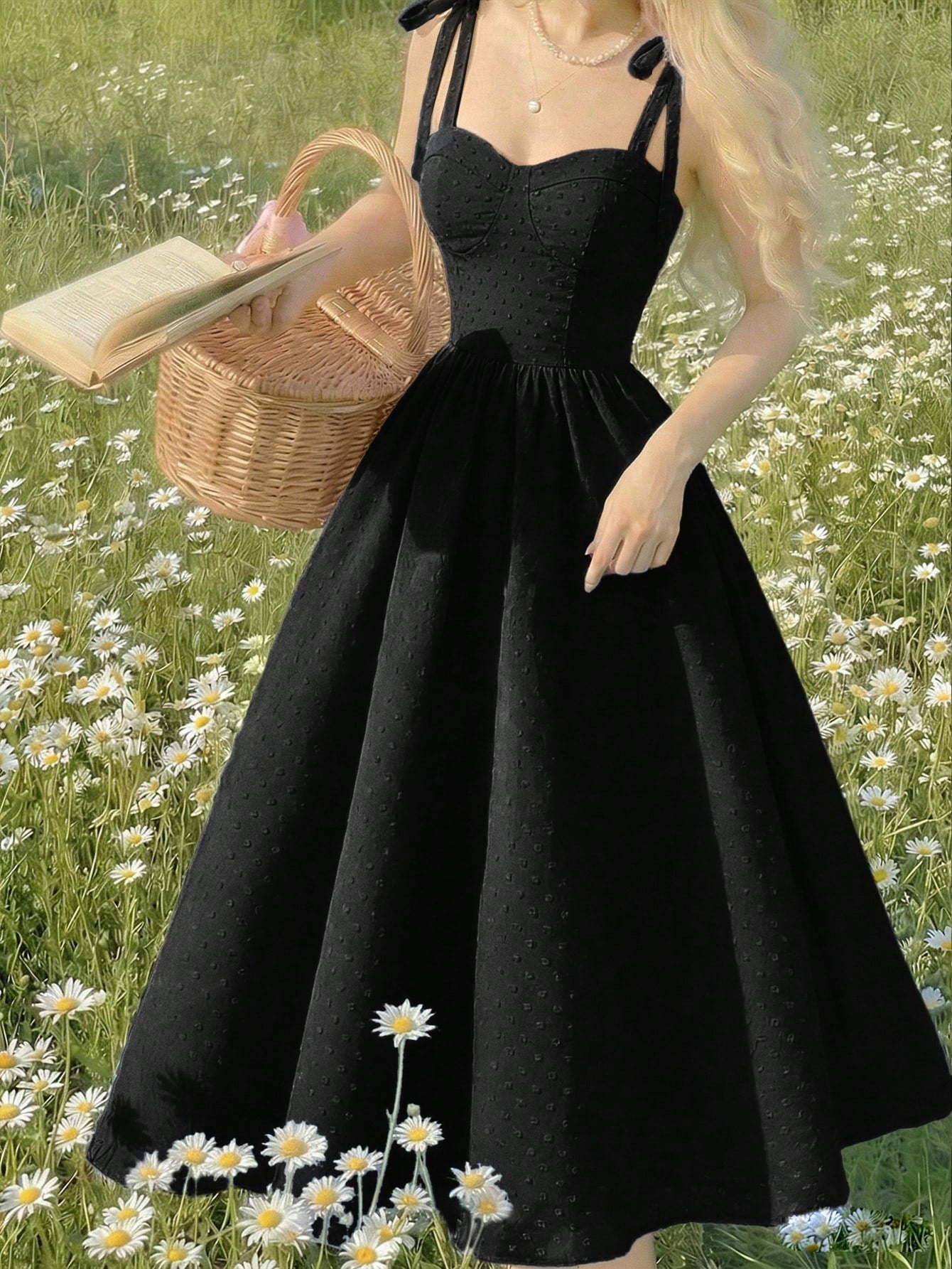 Vestido Midi Preto Lorena
