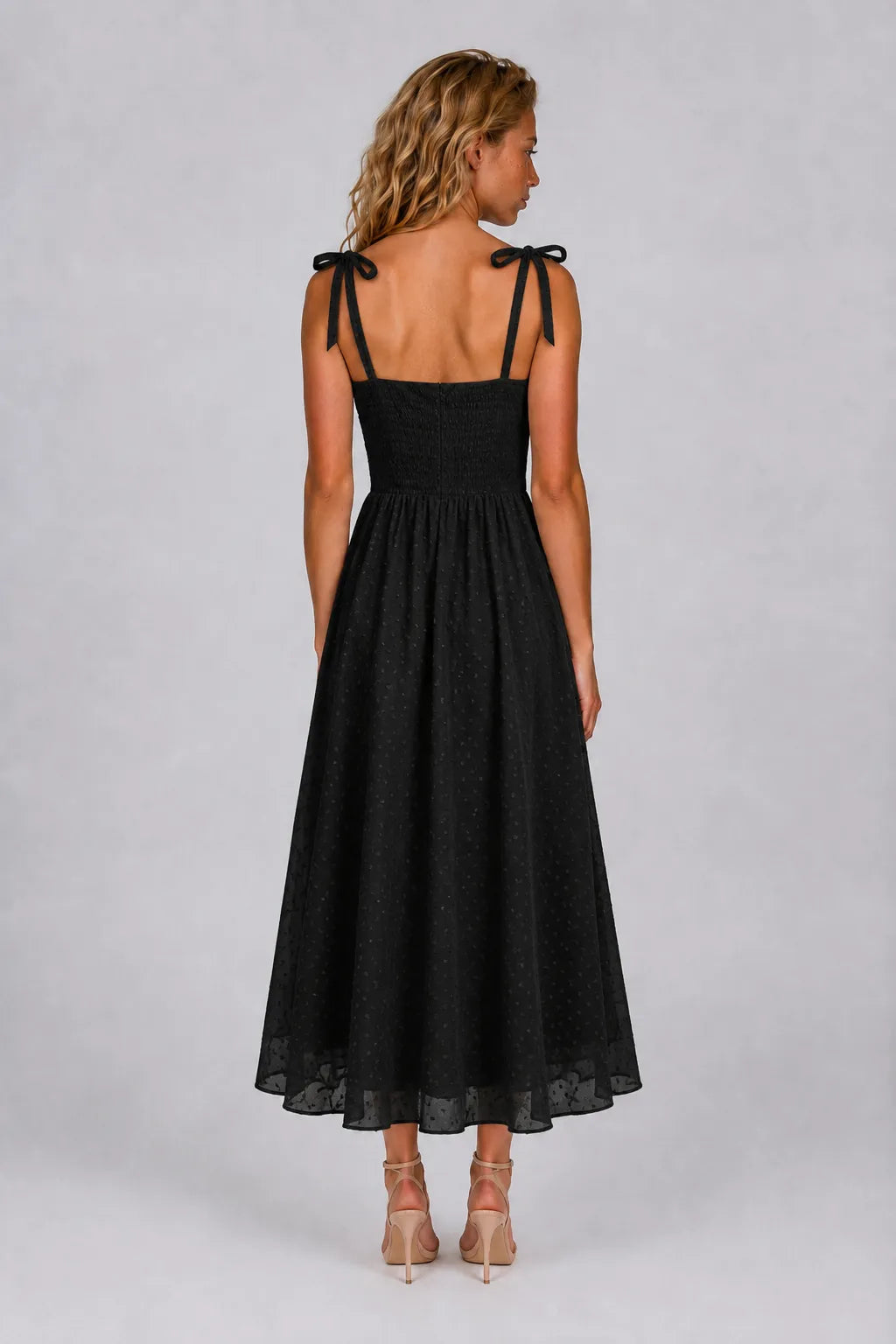 Vestido Midi Preto Lorena