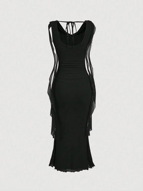 Vestido Midi Preto Noelle