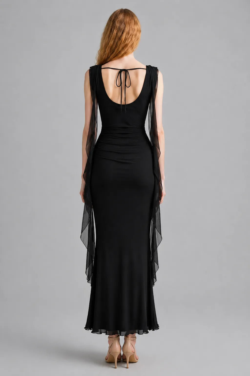 Vestido Midi Preto Noelle