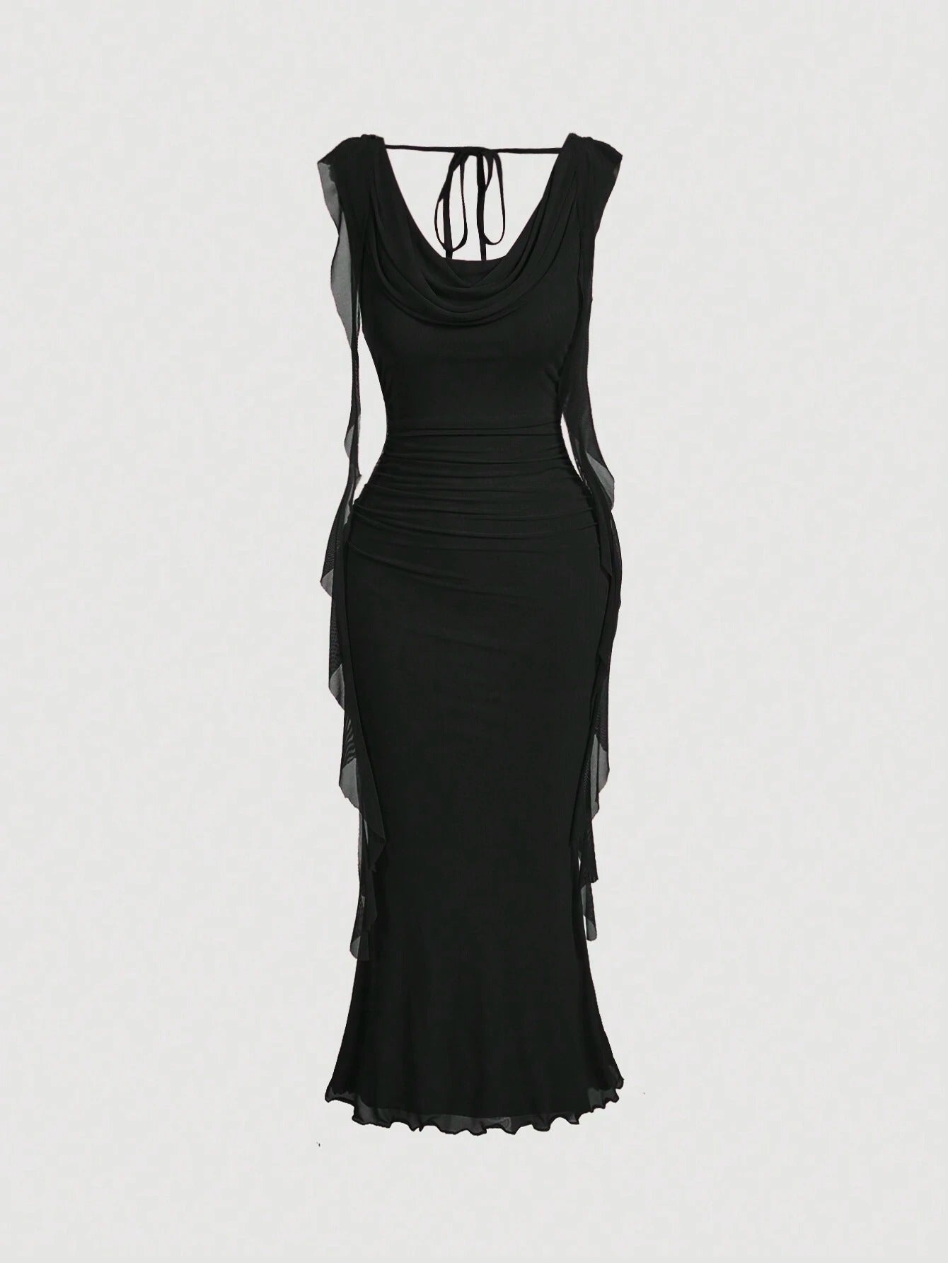 Vestido Midi Preto Noelle