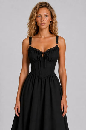 Vestido Midi Preto Noémie