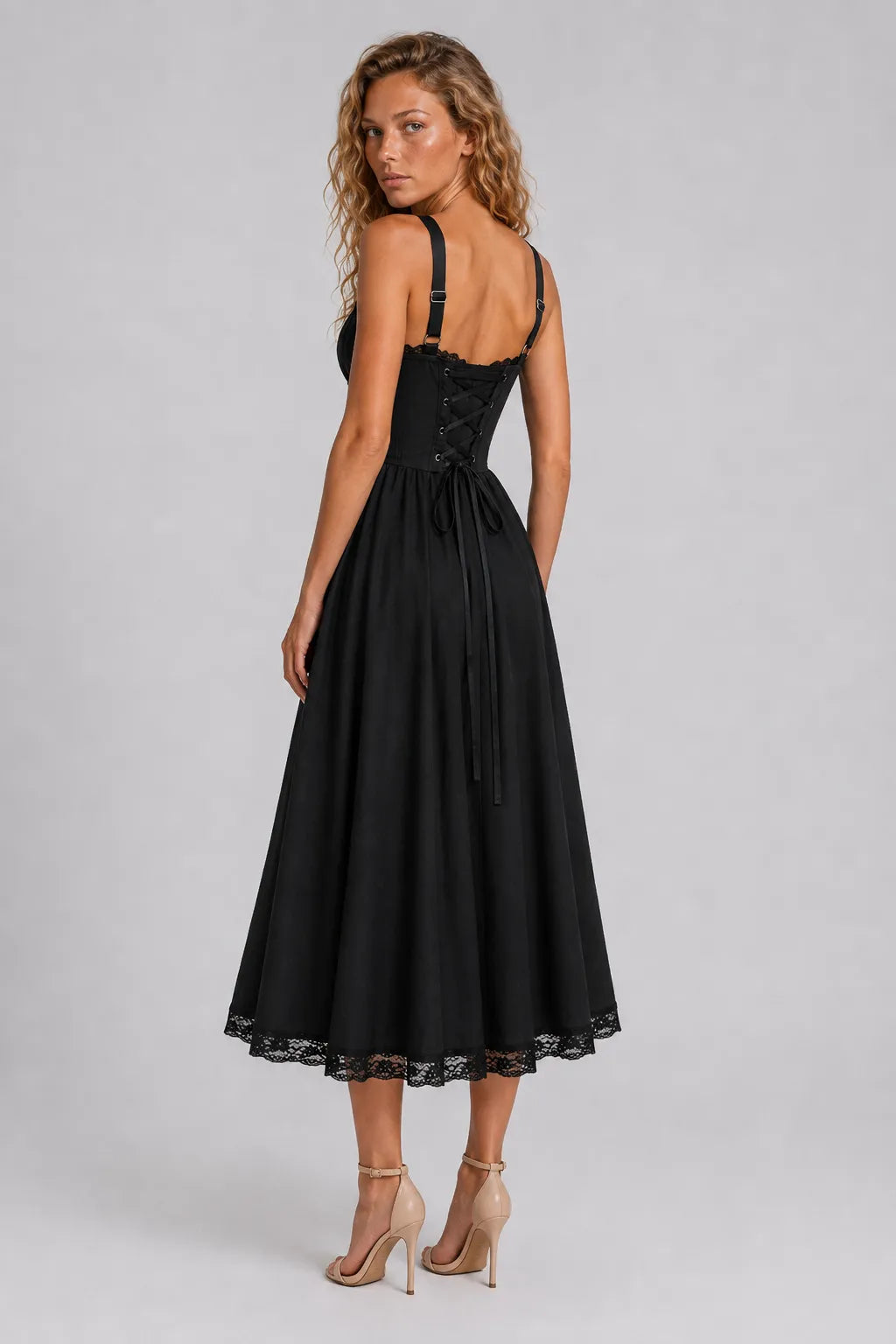 Vestido Midi Preto Noémie