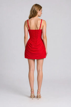 Vestido Vermelho Curto Eleonora