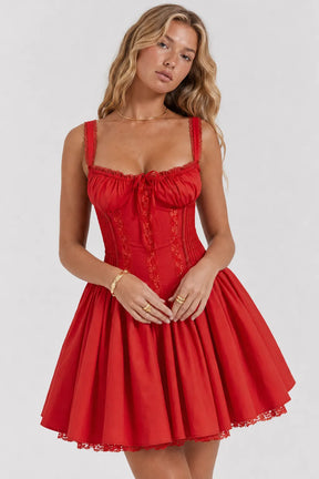 Vestido Vermelho Curto Pietra