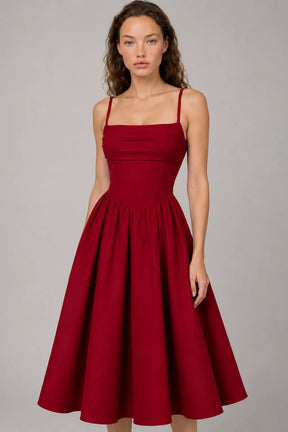 Vestido Vermelho Midi Antonella