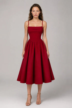 Vestido Vermelho Midi Antonella