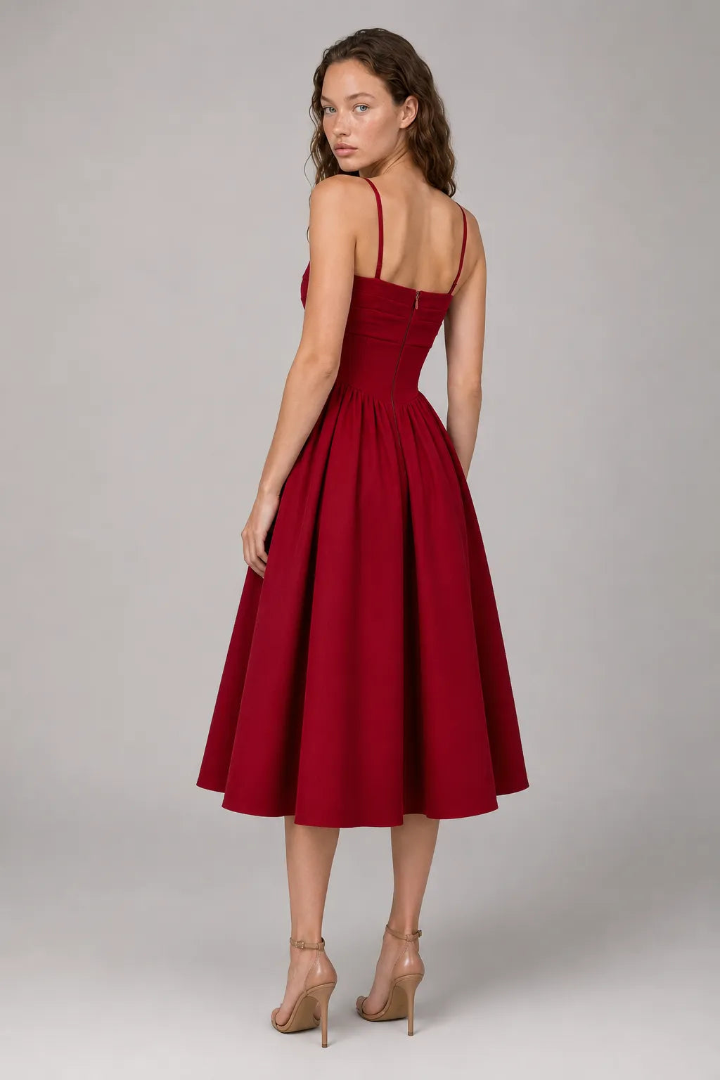 Vestido Vermelho Midi Antonella