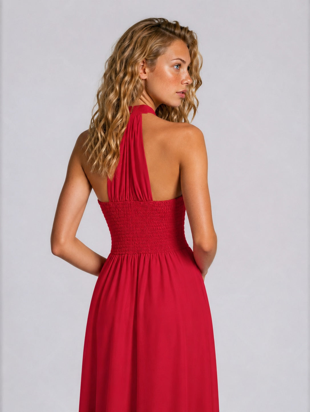 Vestido Vermelho Midi Camila