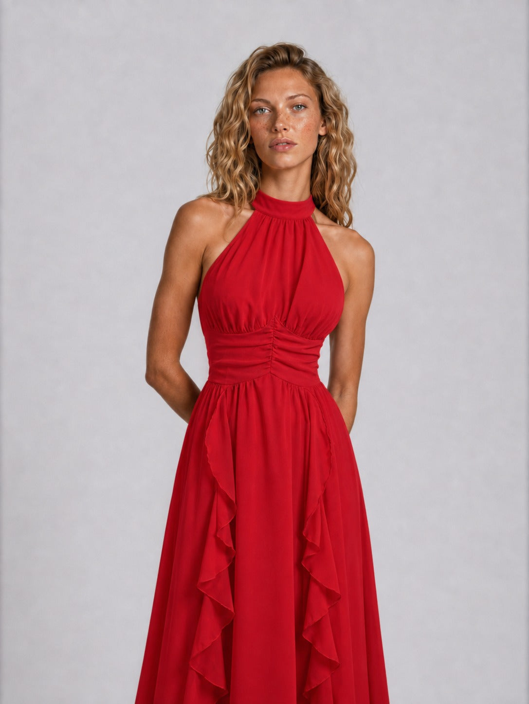 Vestido Vermelho Midi Camila