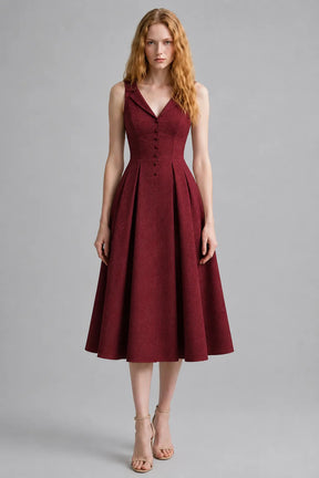Vestido Vermelho Midi Celestine