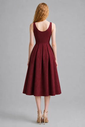 Vestido Vermelho Midi Celestine