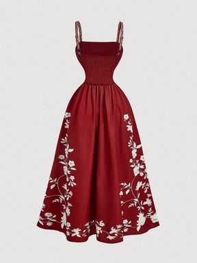 Vestido Vermelho Midi Élodie