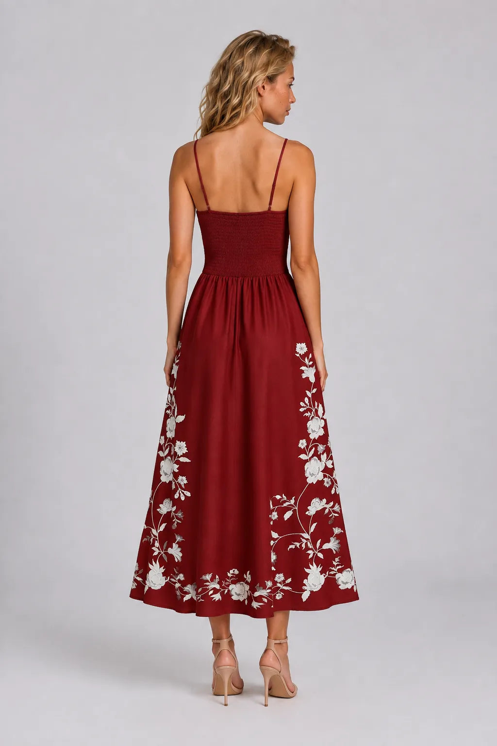 Vestido Vermelho Midi Élodie