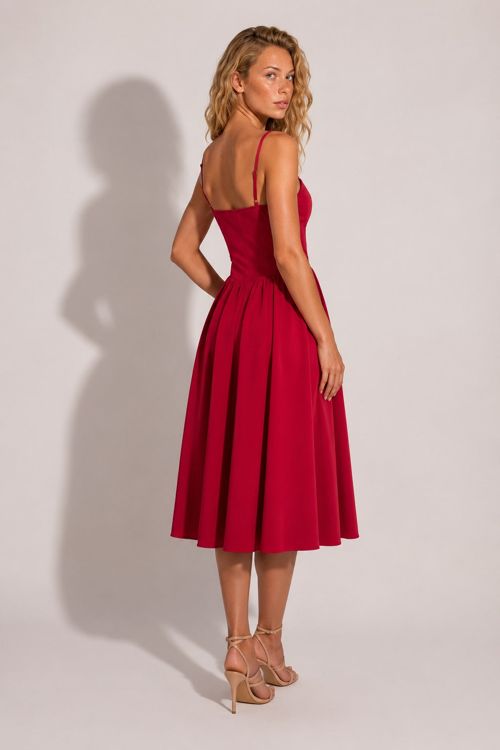 Vestido Vermelho Midi Francesca