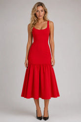 Vestido Vermelho Midi Gabrielle