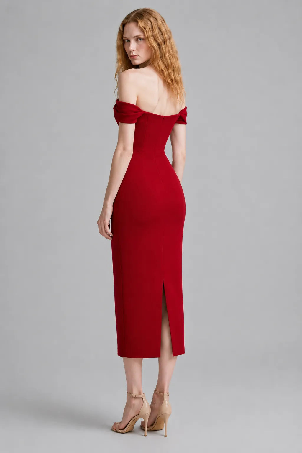 Vestido Vermelho Midi Kiara