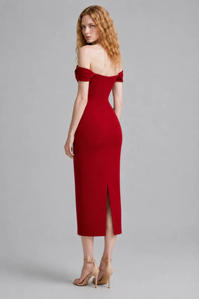 Vestido Vermelho Midi Kiara