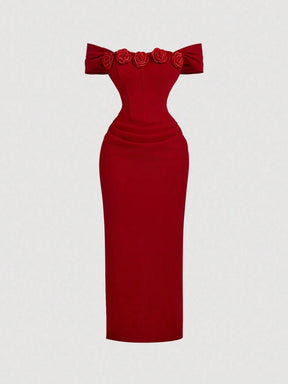 Vestido Vermelho Midi Kiara